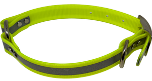 1" Wide 21" long Dayglo reflective collar