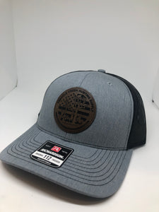 Leather patch hats