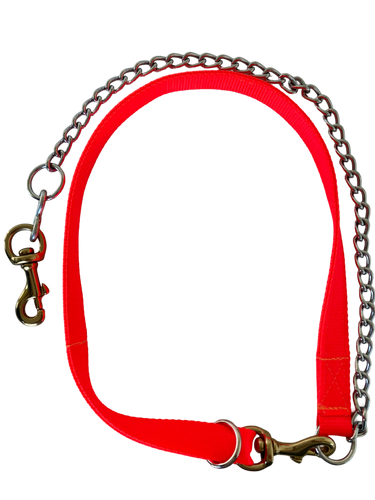 Nylon/Chain 1 dog Lead