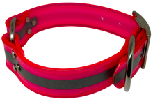 Load image into Gallery viewer, 1 1/2”  wide 18” long  Dayglo reflective collar