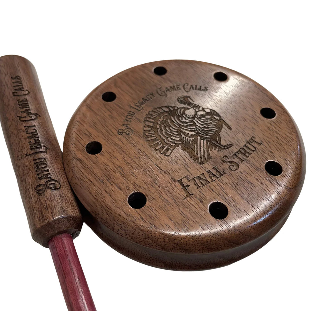 Final strut Turkey Pot call
