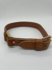1" wide 20" long Leather collar