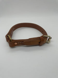 3/4" Wide 16" long leather collar